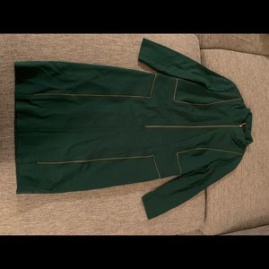 Carlisle Green gold zipper dress